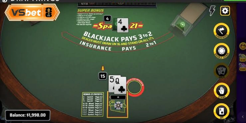 Những kịch bản phân định kết quả dựa trên cách tính điểm Blackjack